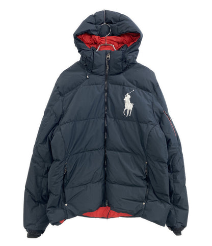 POLO RALPH LAUREN ビッグポニーダウンジャケット 内レッド メンズ SIZE L ポロ・ラルフローレン