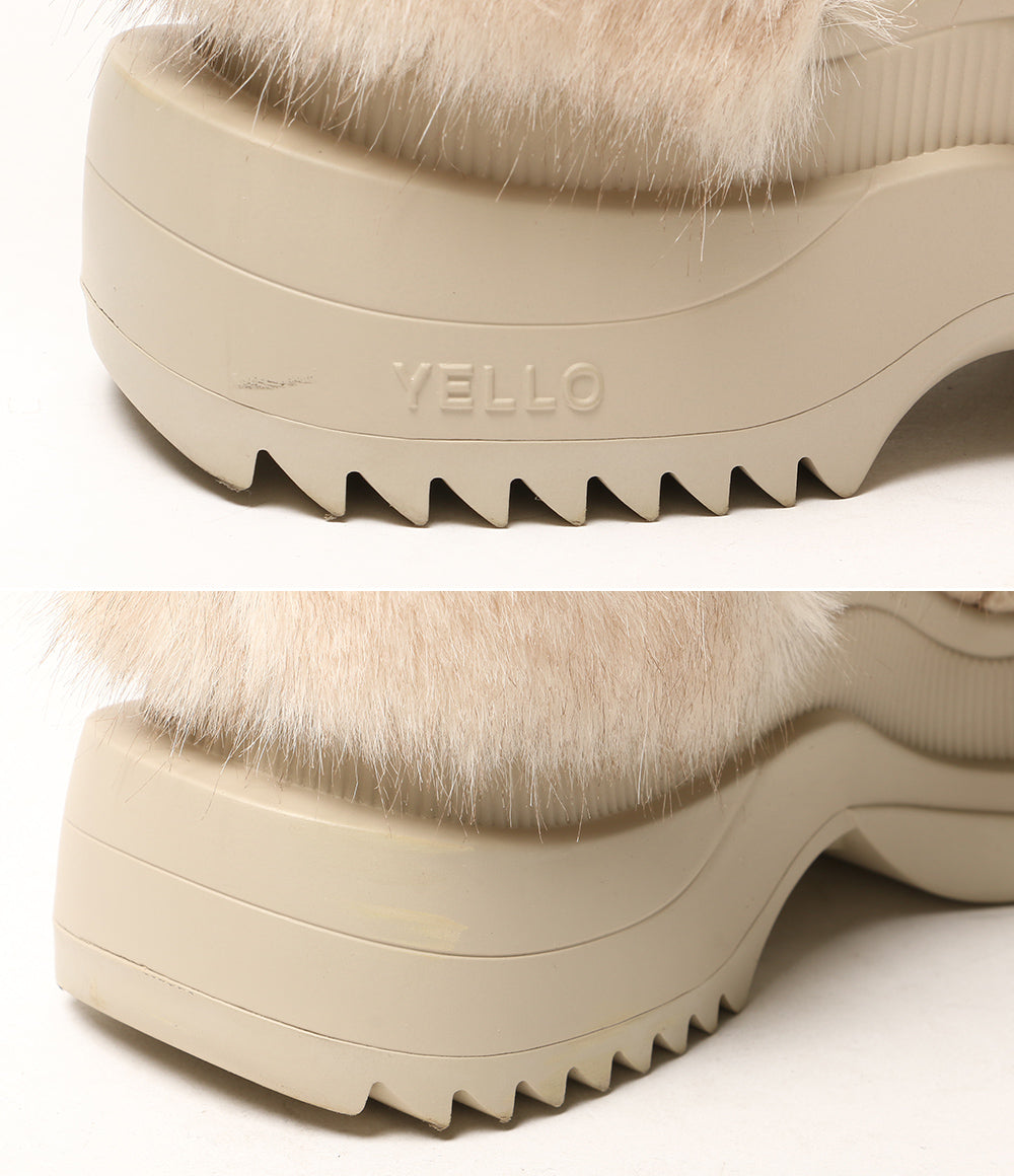 YELLO ブーツ MOJULONGBOOTS レディース SIZE M イエロ