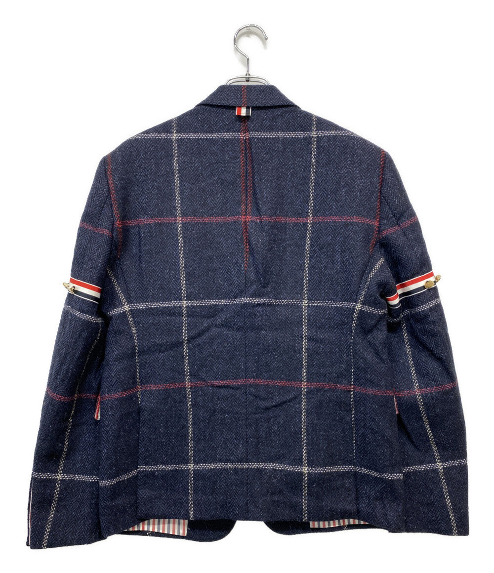美品 THOM BROWNE テーラードジャケット ウール100 アームバンド メンズ SIZE 2 トムブラウン
