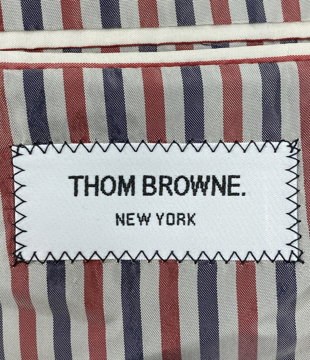 美品 THOM BROWNE テーラードジャケット ウール100 アームバンド メンズ SIZE 2 トムブラウン