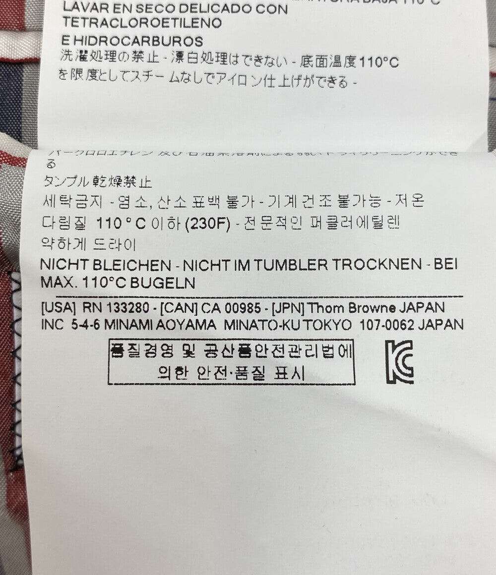 美品 THOM BROWNE テーラードジャケット ウール100 アームバンド メンズ SIZE 2 トムブラウン
