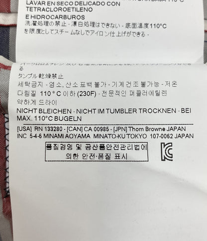 美品 THOM BROWNE テーラードジャケット ウール100 アームバンド メンズ SIZE 2 トムブラウン