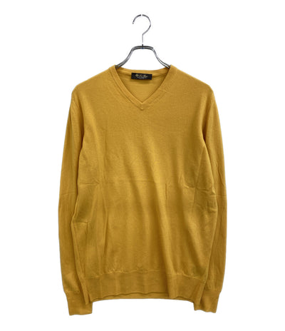 美品 Loro Piana ニット イエロー カシミヤ FAG1185 レディース SIZE 52 ロロピアーナ