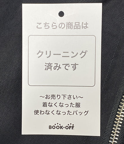 美品 ESSENTIAL ブルゾン ブラック ロング 2505-350-243B レディース SIZE 36 エッセンシャル