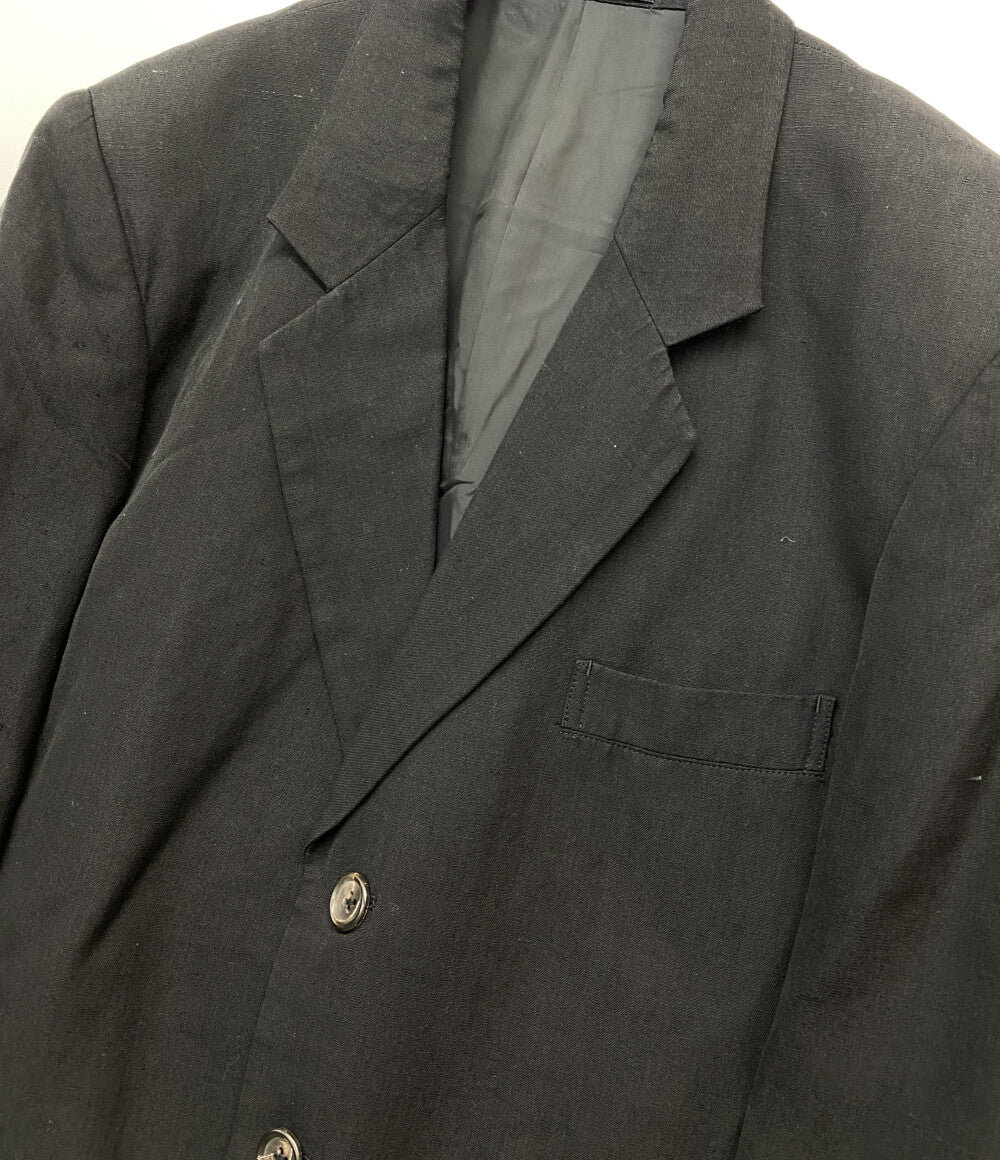 YOHJI YAMAMOTO POUR HOMME テーラードジャケット ラミー レーヨン混 ブラック メンズ SIZE S ヨウジヤマモトプールオム
