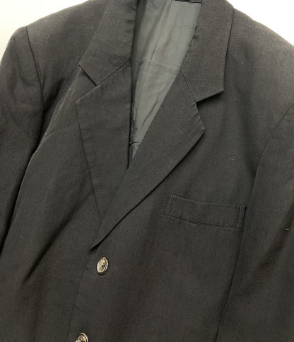 YOHJI YAMAMOTO POUR HOMME テーラードジャケット ラミー レーヨン混 ブラック メンズ SIZE S ヨウジヤマモトプールオム