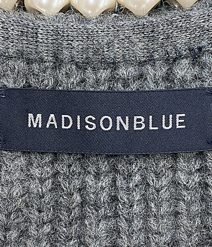 美品 MADISONBLUE ニットジャケット MB224-8012 レディース SIZE S マディソンブルー