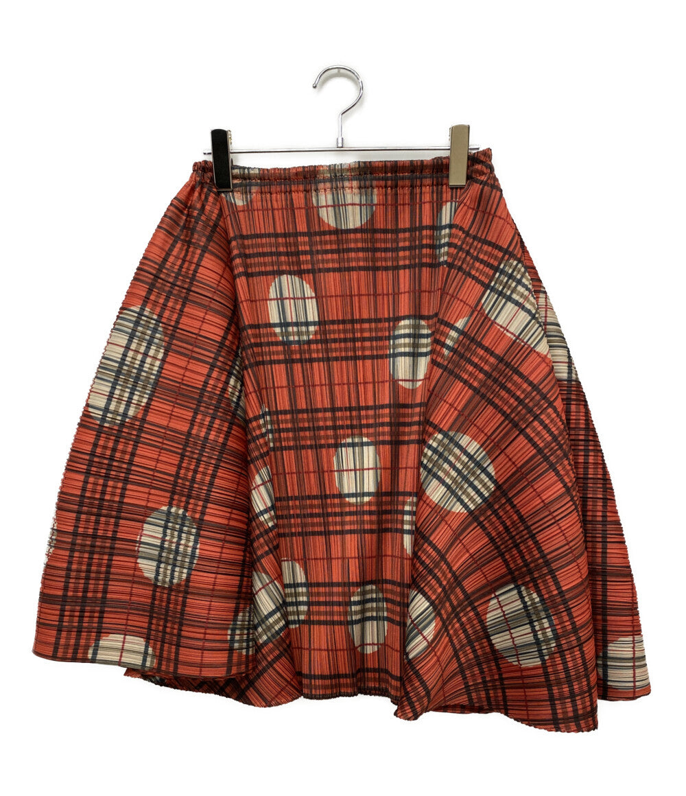 PLEATS PLEASE スカート 水玉チェック柄 PP64-JG247 レディース SIZE - プリーツプリーズ