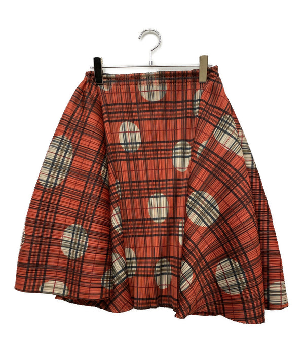PLEATS PLEASE スカート 水玉チェック柄 PP64-JG247 レディース SIZE - プリーツプリーズ