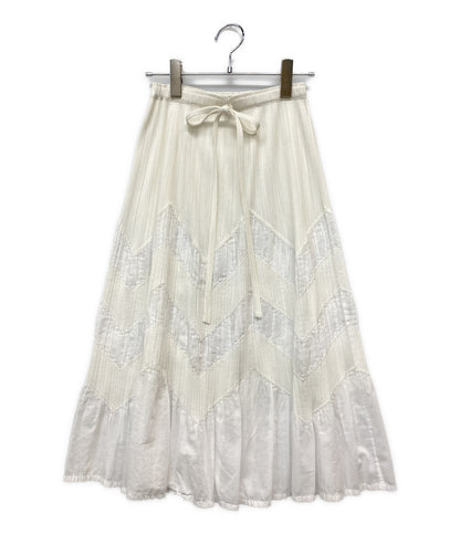 PLEATS PLEASE スカート ホワイト PP01-JG702 レディース SIZE 1 プリーツプリーズ