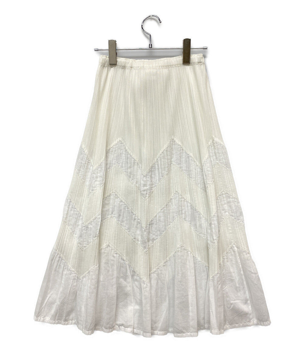 PLEATS PLEASE スカート ホワイト PP01-JG702 レディース SIZE 1 プリーツプリーズ