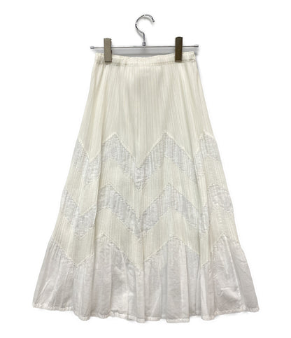 PLEATS PLEASE スカート ホワイト PP01-JG702 レディース SIZE 1 プリーツプリーズ