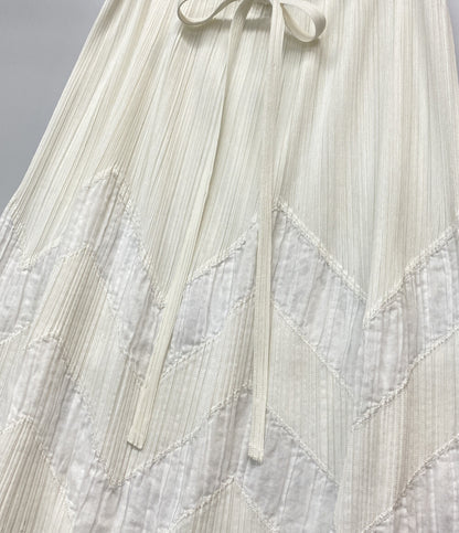 PLEATS PLEASE スカート ホワイト PP01-JG702 レディース SIZE 1 プリーツプリーズ