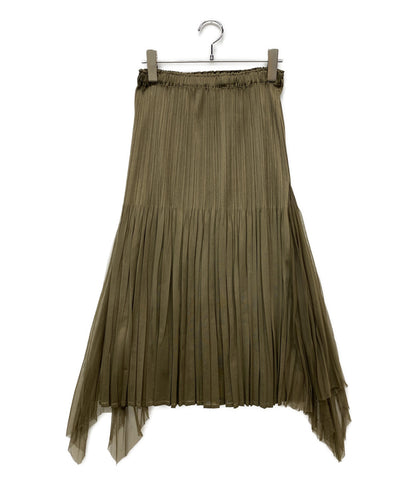 PLEATS PLEASE マーメイドスカート カーキ PP33-JG615 レディース SIZE 2 プリーツプリーズ