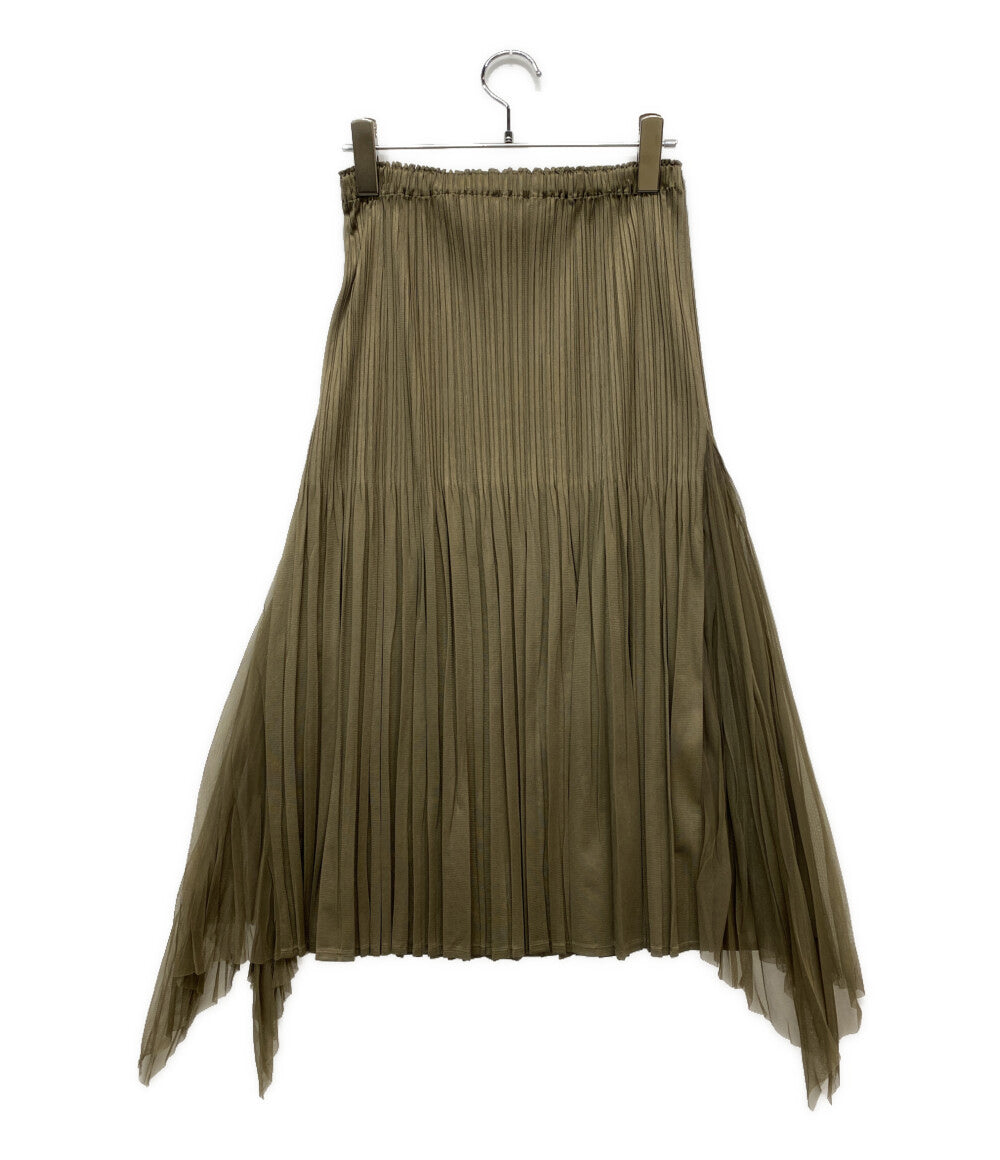 PLEATS PLEASE マーメイドスカート カーキ PP33-JG615 レディース SIZE 2 プリーツプリーズ