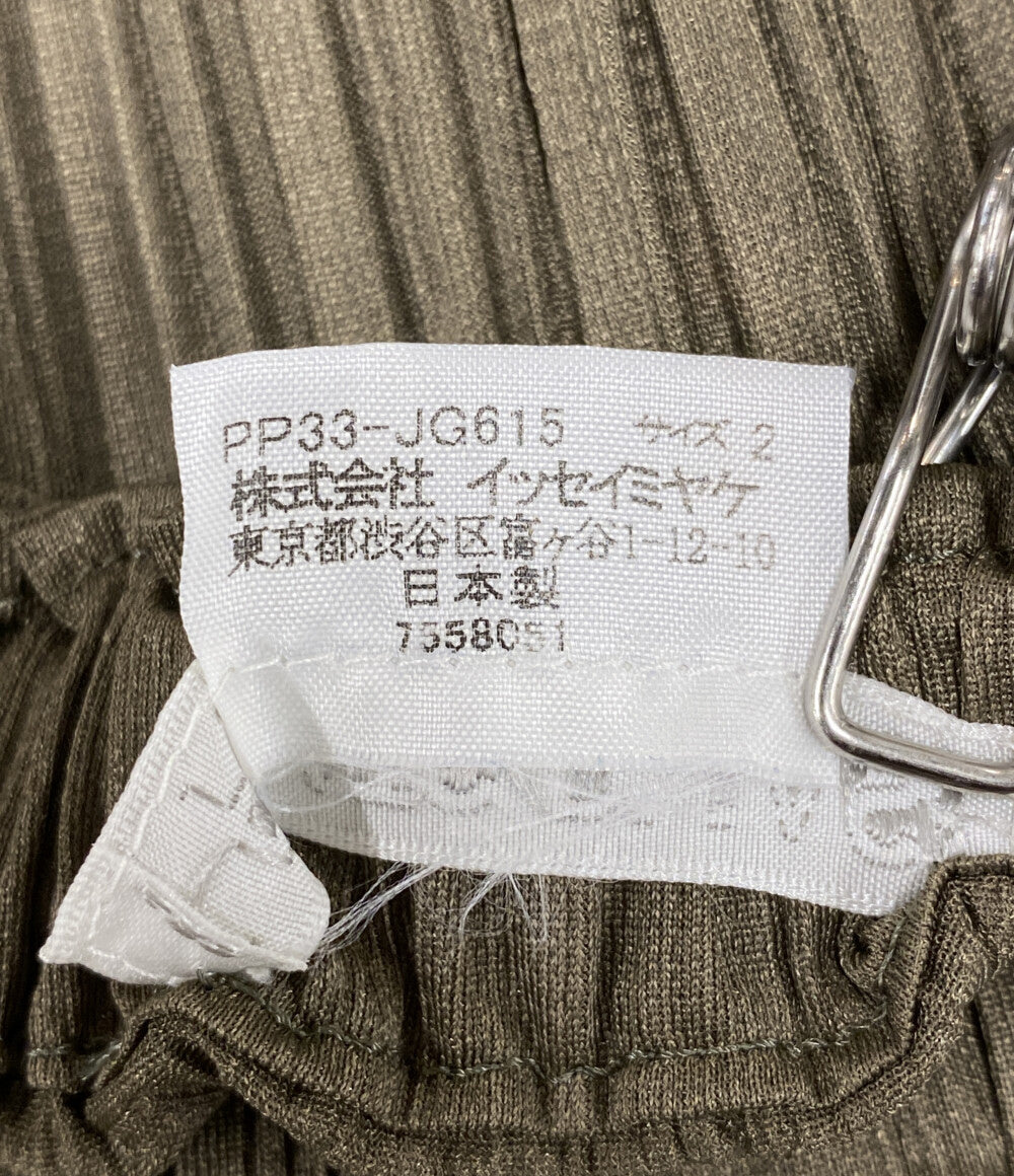 PLEATS PLEASE マーメイドスカート カーキ PP33-JG615 レディース SIZE 2 プリーツプリーズ