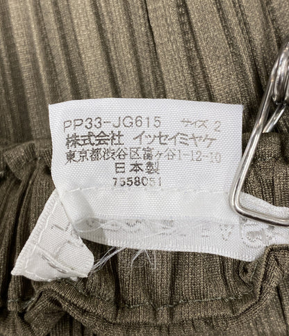 PLEATS PLEASE マーメイドスカート カーキ PP33-JG615 レディース SIZE 2 プリーツプリーズ