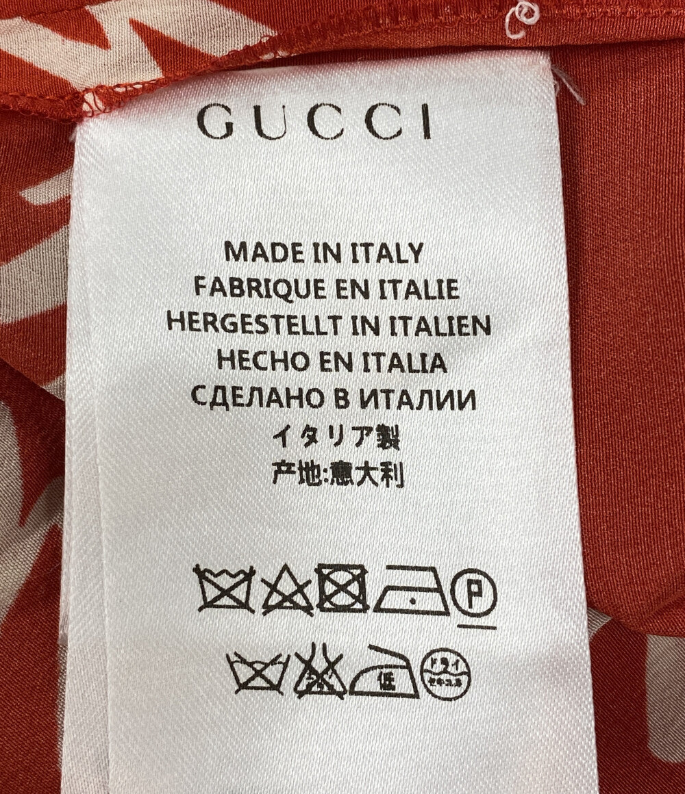 GUCCI ロングプリーツスカート レッド 16SS レディース SIZE 38 グッチ