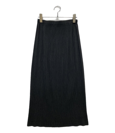 美品 ISSEY MIYAKE スカート IM22FG934 ブラック プリーツ加工 レディース SIZE 2 イッセイミヤケ