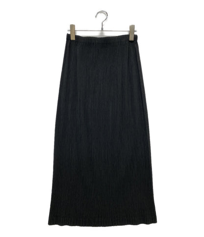 美品 ISSEY MIYAKE スカート IM22FG934 ブラック プリーツ加工 レディース SIZE 2 イッセイミヤケ