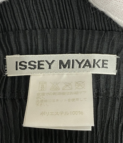 美品 ISSEY MIYAKE スカート IM22FG934 ブラック プリーツ加工 レディース SIZE 2 イッセイミヤケ