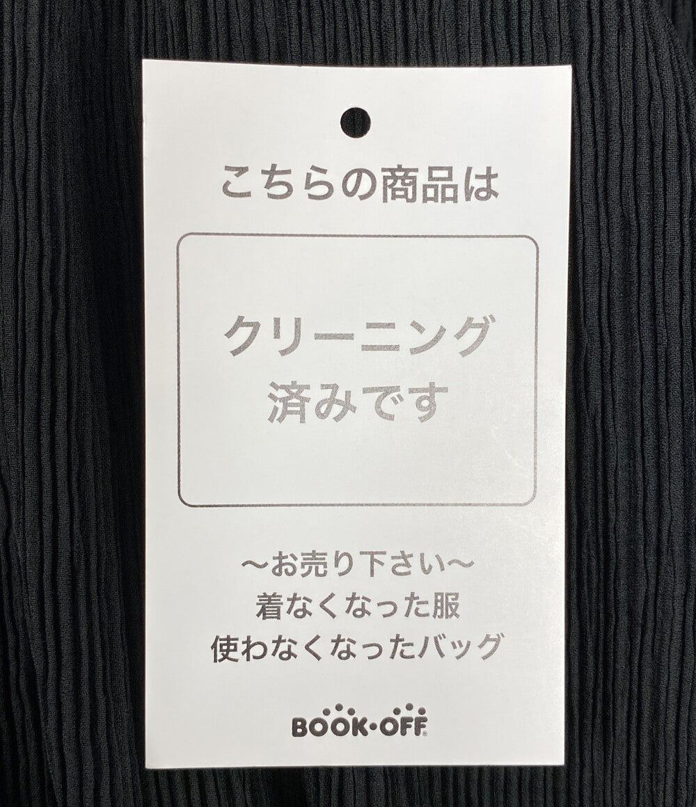美品 ISSEY MIYAKE スカート IM22FG934 ブラック プリーツ加工 レディース SIZE 2 イッセイミヤケ