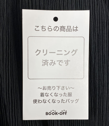美品 ISSEY MIYAKE スカート IM22FG934 ブラック プリーツ加工 レディース SIZE 2 イッセイミヤケ