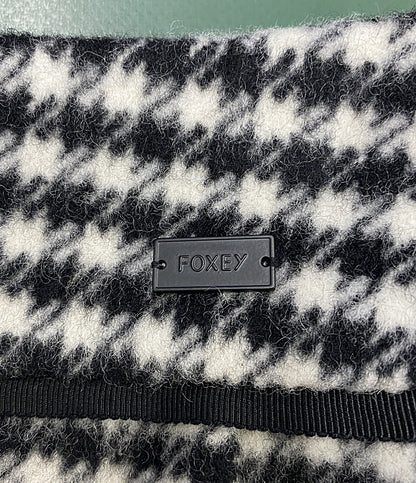 美品 foxey スカート 千鳥格子 ウール 43649 レディース SIZE 38 フォクシー