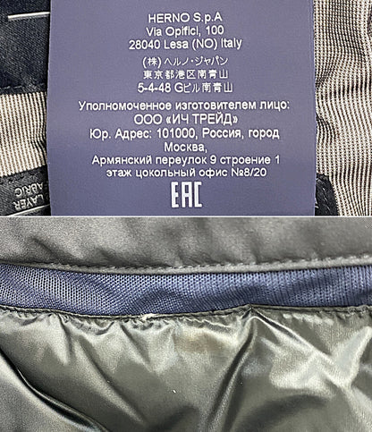 HERNO ダウンジャケット ネイビー系 58610-54096-6 レディース SIZE 50 ヘルノ