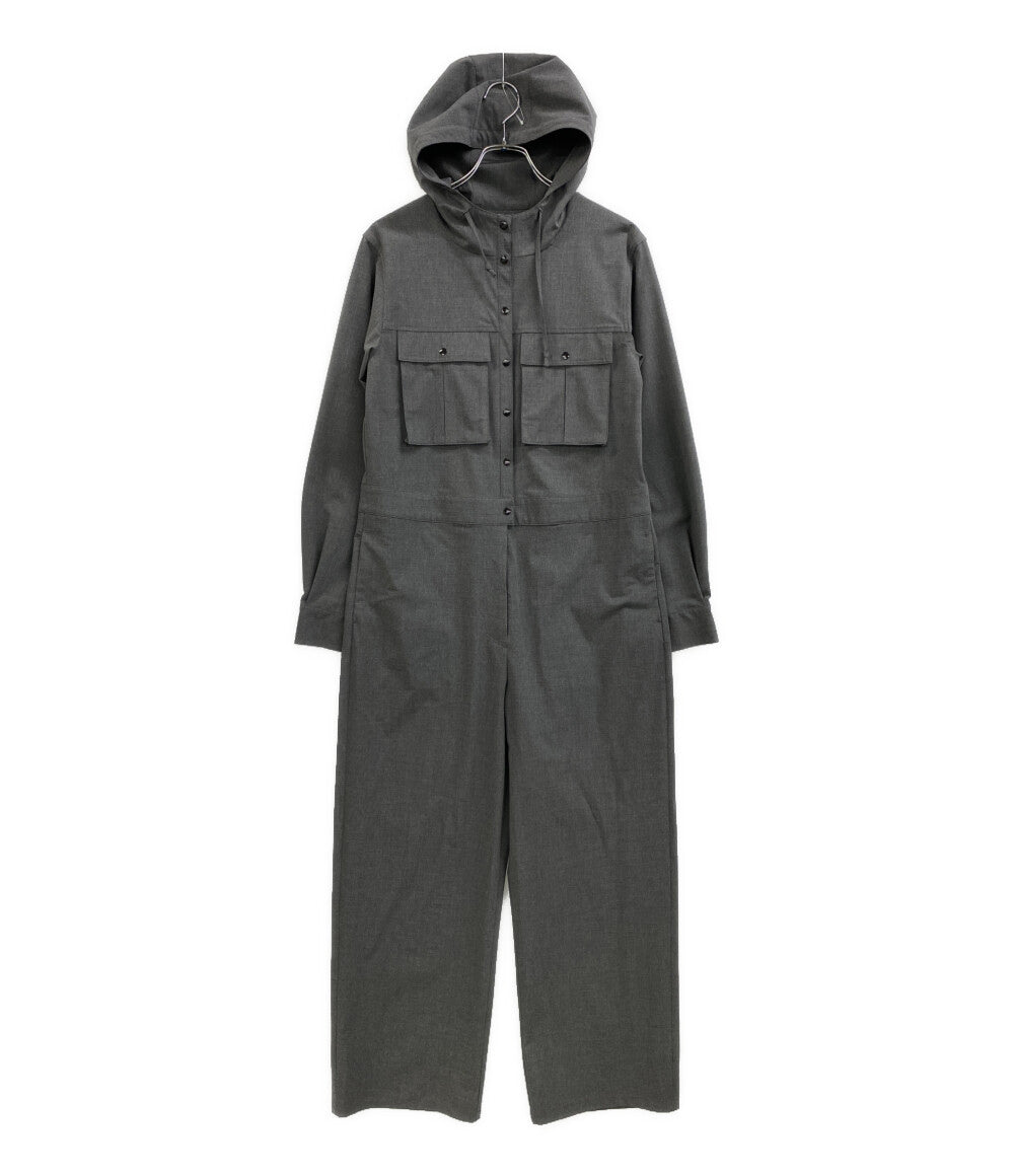 美品 THE PAUSE ザ ポーズ ジャンプスーツ グレー WGP1051109A レディース SIZE F