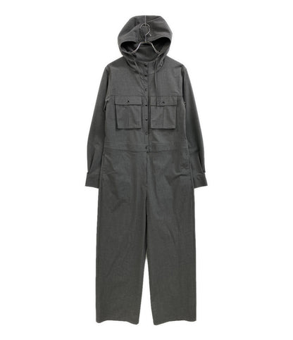 美品 THE PAUSE ザ ポーズ ジャンプスーツ グレー WGP1051109A レディース SIZE F