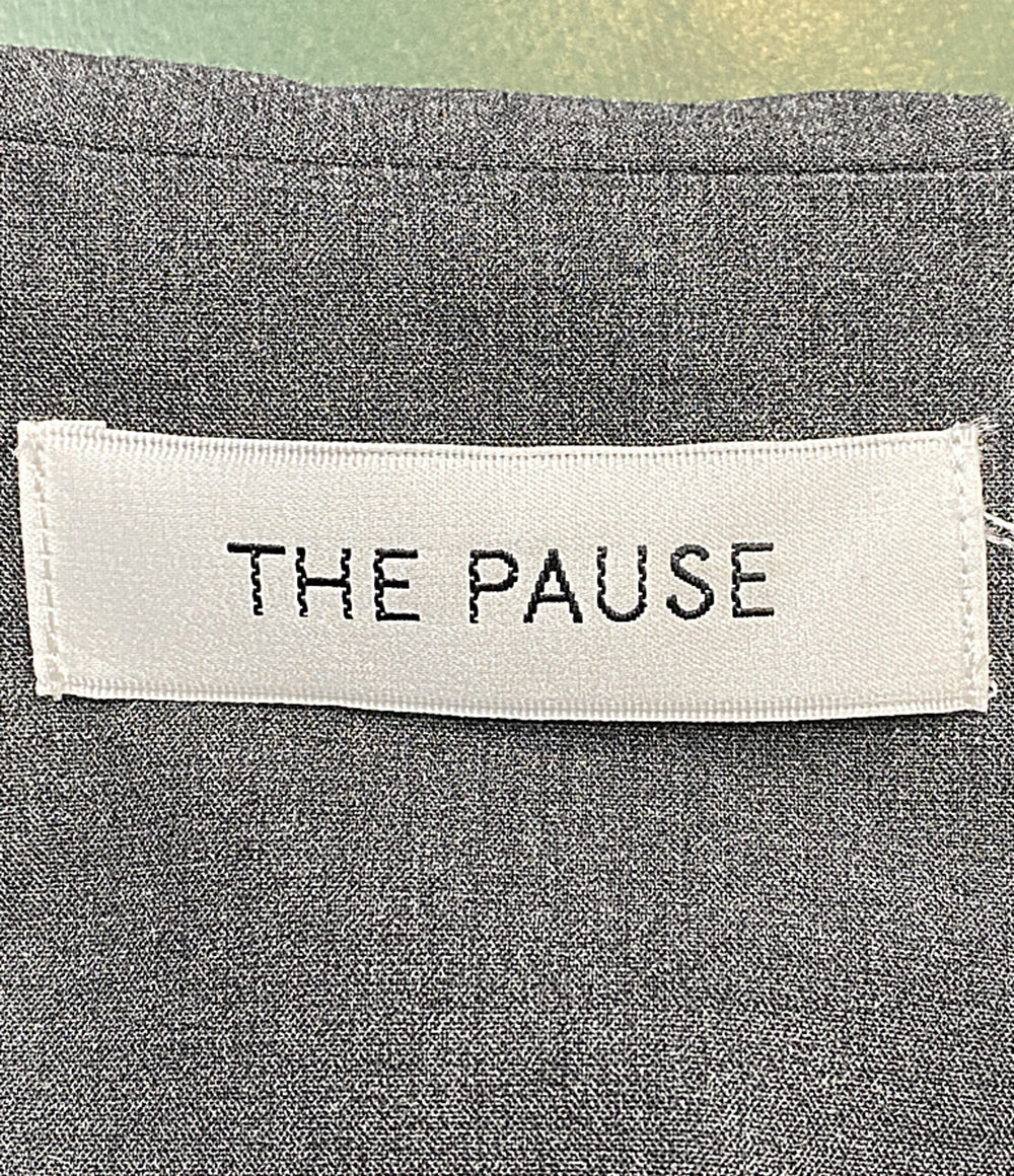 美品 THE PAUSE ザ ポーズ ジャンプスーツ グレー WGP1051109A レディース SIZE F