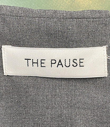 美品 THE PAUSE ザ ポーズ ジャンプスーツ グレー WGP1051109A レディース SIZE F