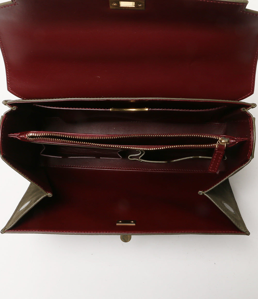 ANYA HINDMARCH ハンドバッグ モティマー カーキ スエード 2WAY レディース アニヤ・ハインドマーチ
