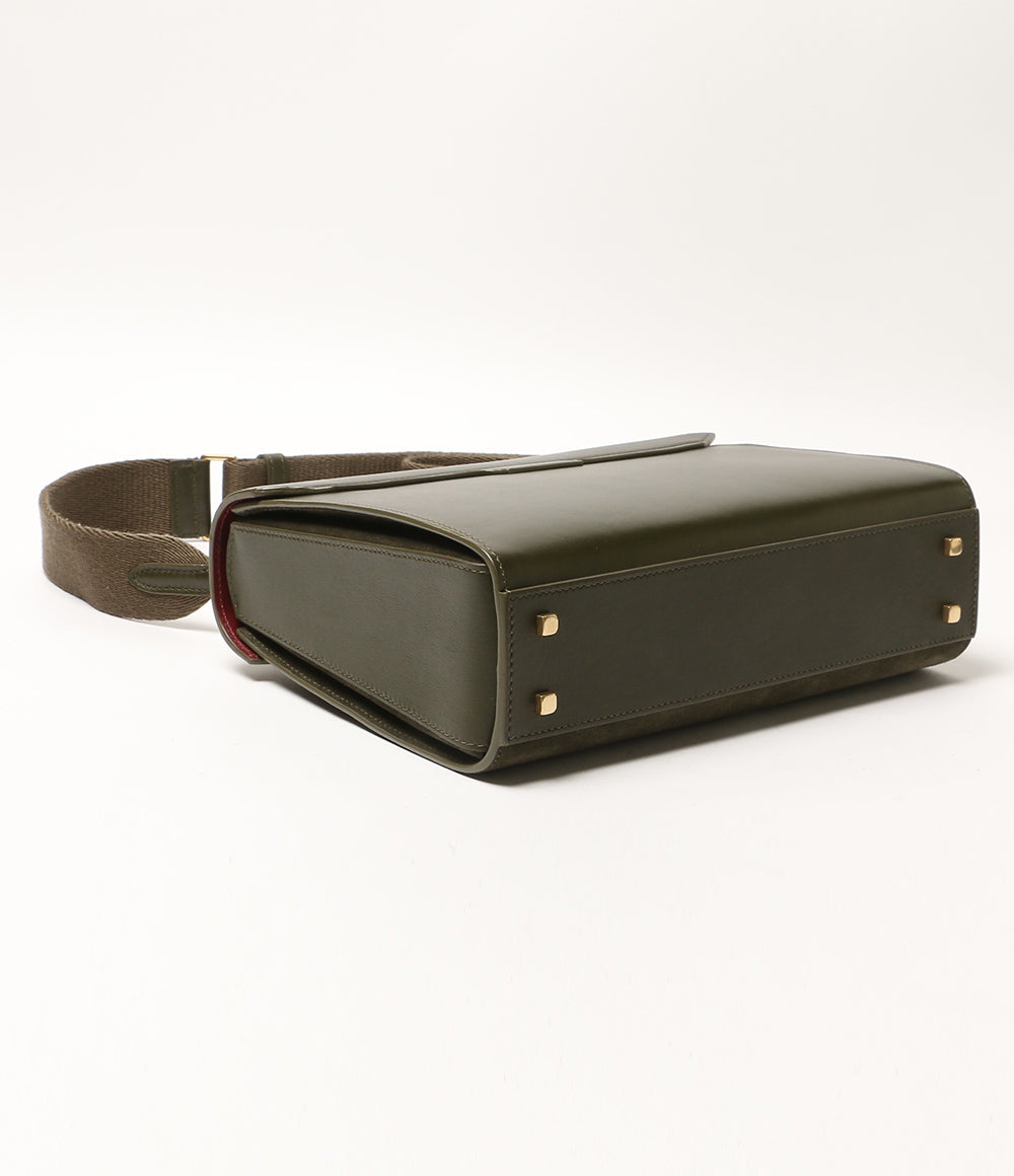 ANYA HINDMARCH ハンドバッグ モティマー カーキ スエード 2WAY レディース アニヤ・ハインドマーチ