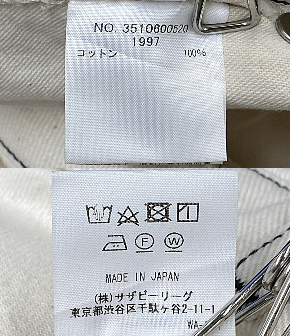 美品 Ron Herman デニムパンツ ×TEN ホワイト 35106005200 レディース SIZE S ロンハーマン