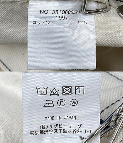 美品 Ron Herman デニムパンツ ×TEN ホワイト 35106005200 レディース SIZE S ロンハーマン