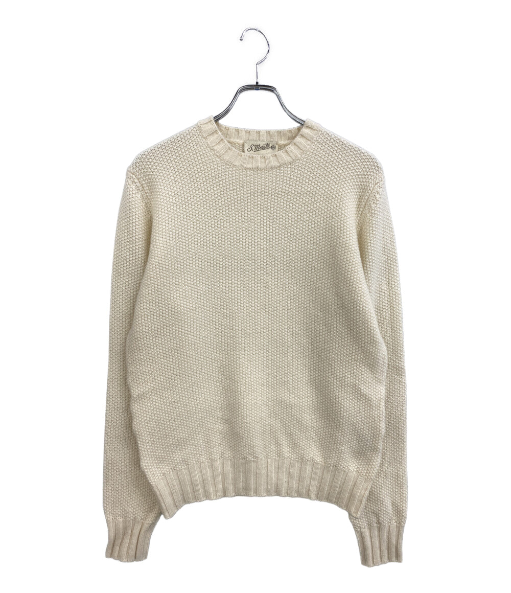 S.moritz サンモリッツ ワッフルニット ホワイト 2127887 メンズ SIZE 46