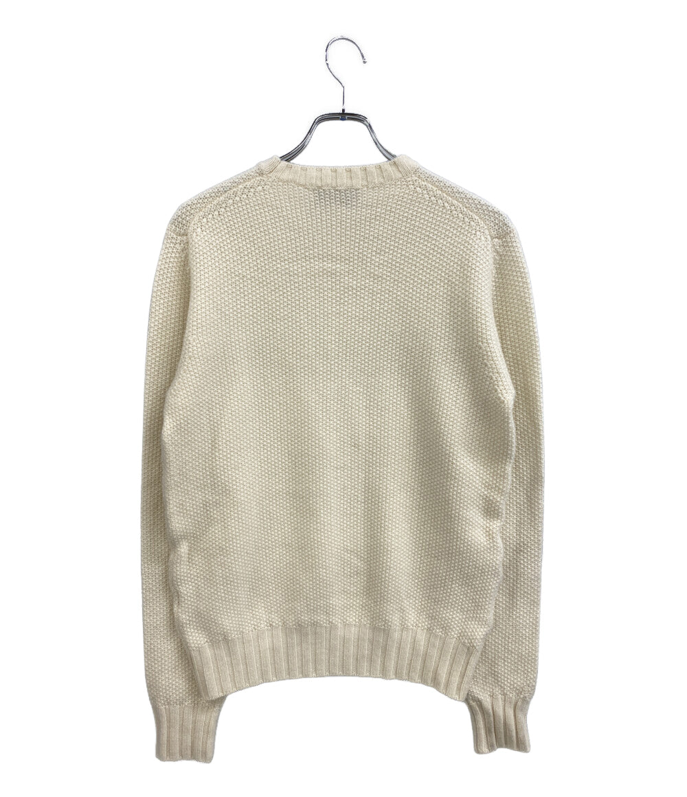 S.moritz サンモリッツ ワッフルニット ホワイト 2127887 メンズ SIZE 46
