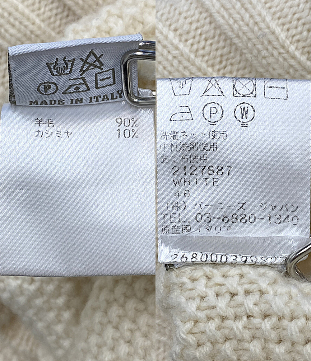 S.moritz サンモリッツ ワッフルニット ホワイト 2127887 メンズ SIZE 46
