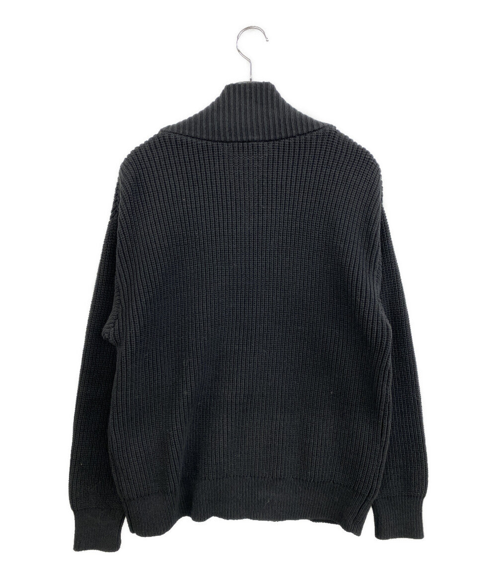 MONKEY TIME ニットカーディガン ブラック ダブルボタン 8328-183-0043 メンズ SIZE M モンキータイム