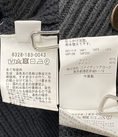 MONKEY TIME ニットカーディガン ブラック ダブルボタン 8328-183-0043 メンズ SIZE M モンキータイム