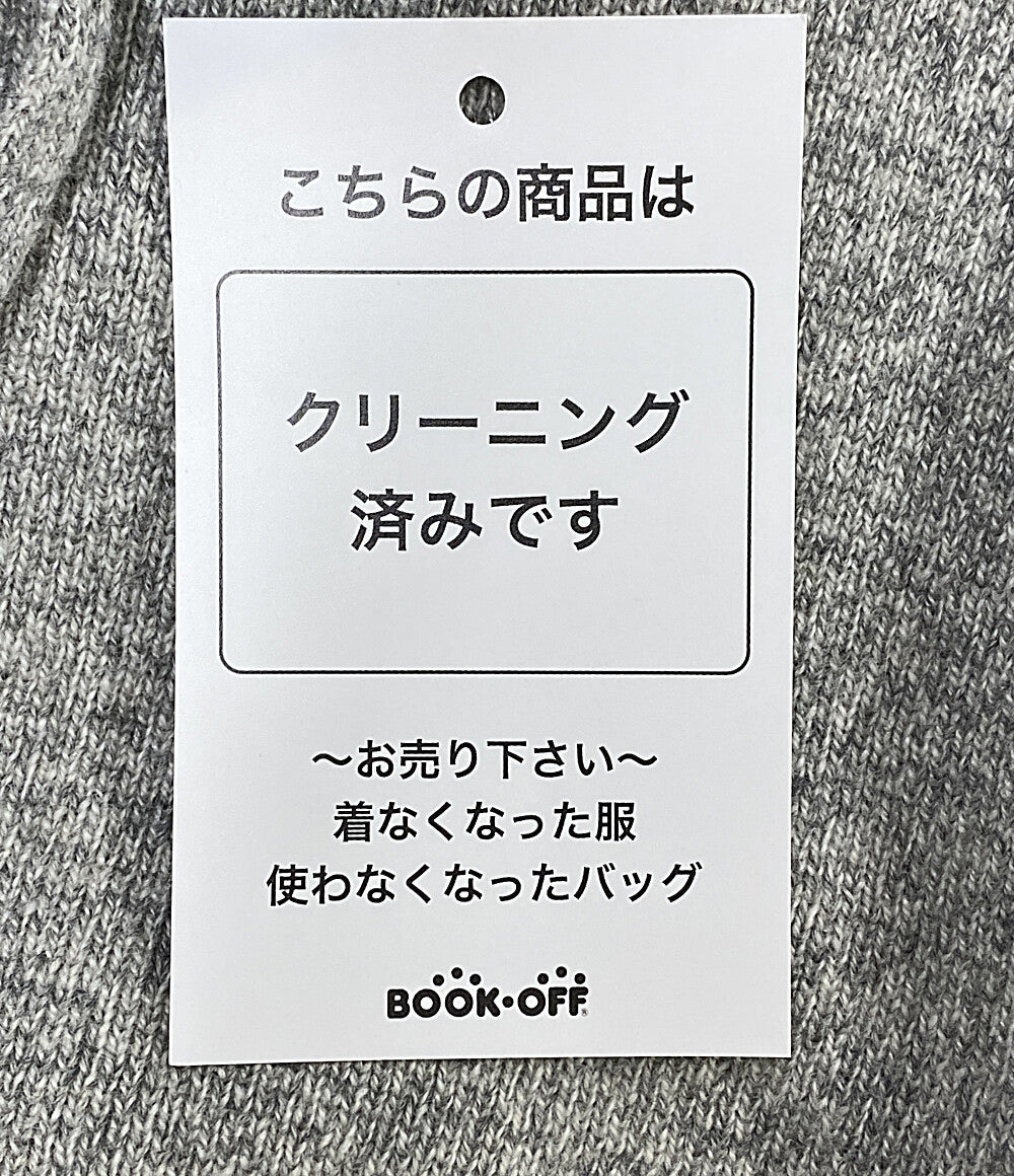 美品 gim ジム パーカー ニット グレー カシミア100 24502609 メンズ SIZE M