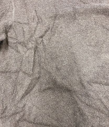 LARDINI ニット アルパカ混 クルーネック ブラウン メンズ SIZE M ラルディーニ