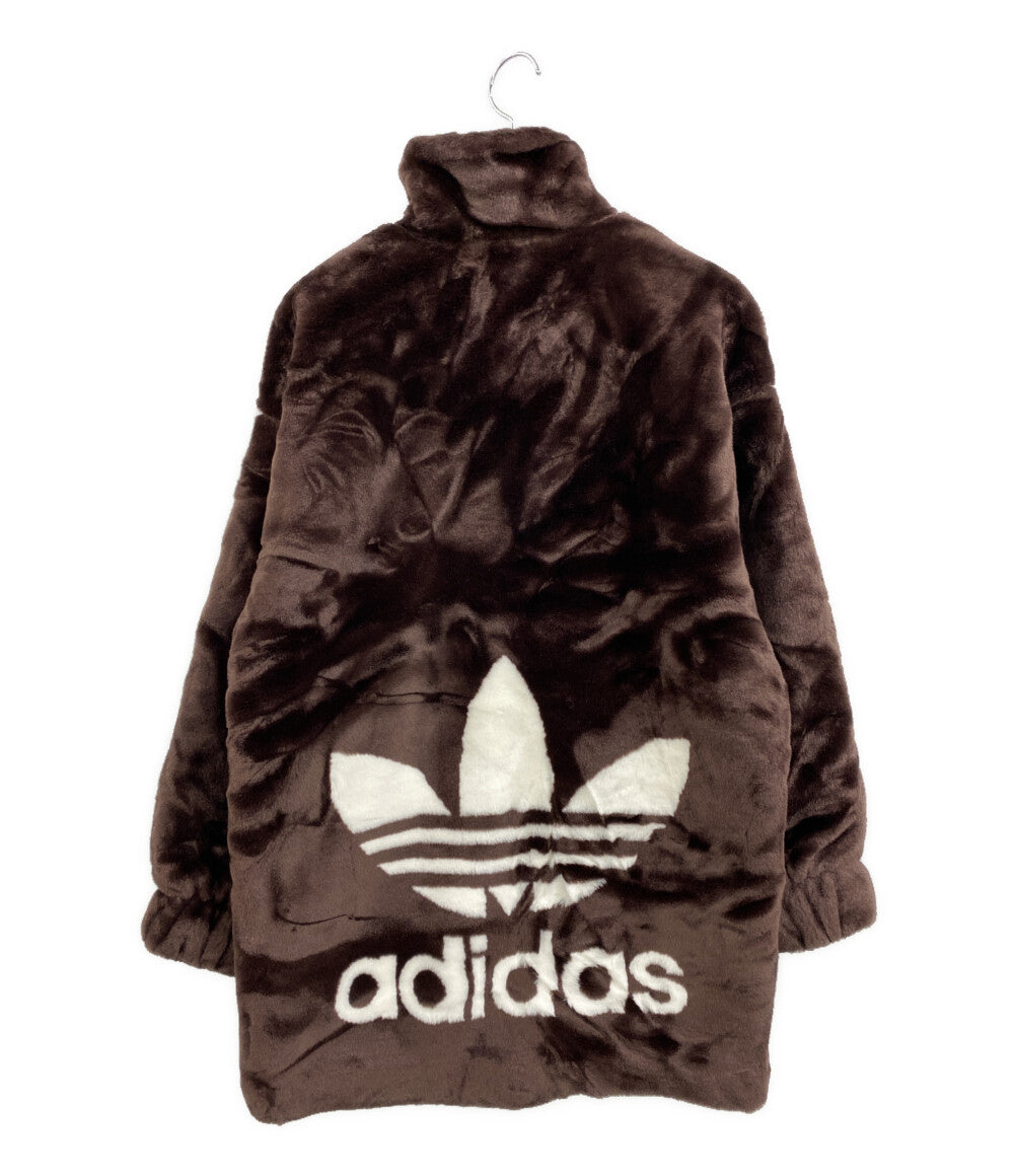 adidas コート フェイクファー ニュートラルコート タグ付 レディース SIZE L アディダス