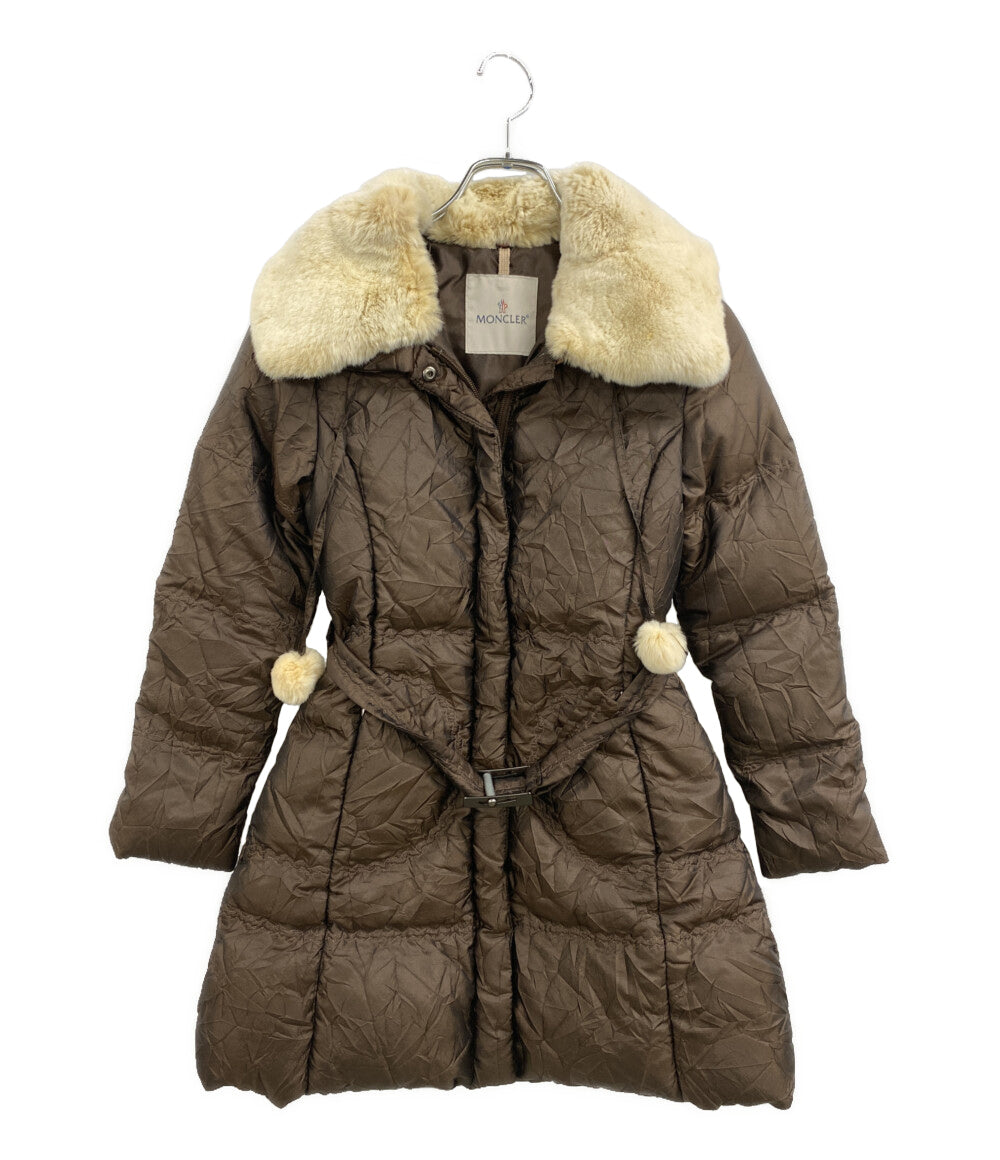 MONCLER コート ファー付 ブラウン キッズ SIZE 140cm モンクレール