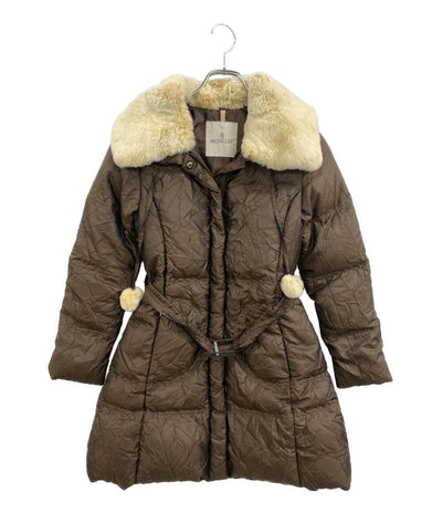 MONCLER コート ファー付 ブラウン キッズ SIZE 140cm モンクレール