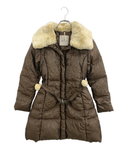 MONCLER コート ファー付 ブラウン キッズ SIZE 140cm モンクレール