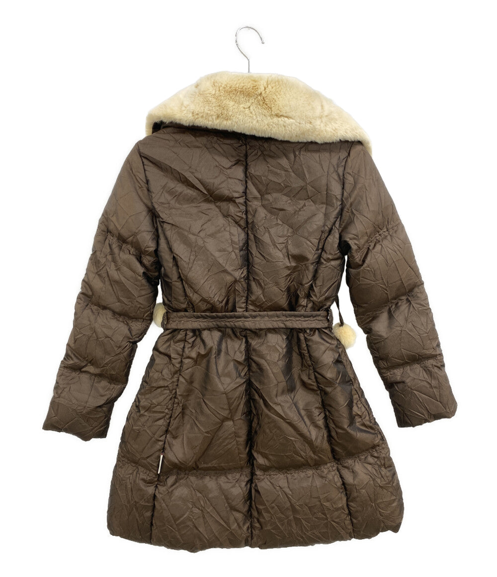 MONCLER コート ファー付 ブラウン キッズ SIZE 140cm モンクレール