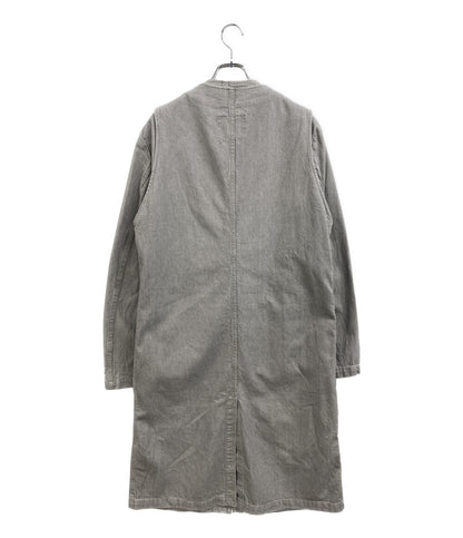 美品 ALMOSTBLACK オールモストブラック レイヤードデニムコート グレー 22AW 22AW-C002 メンズ SIZE 3/1
